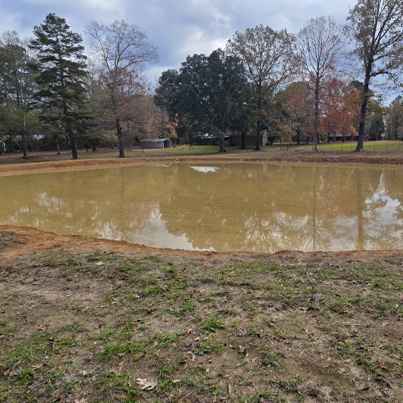 Premier Land Management Services LLC completed the construction of a new half-acre pond at this property. Our experienced tea